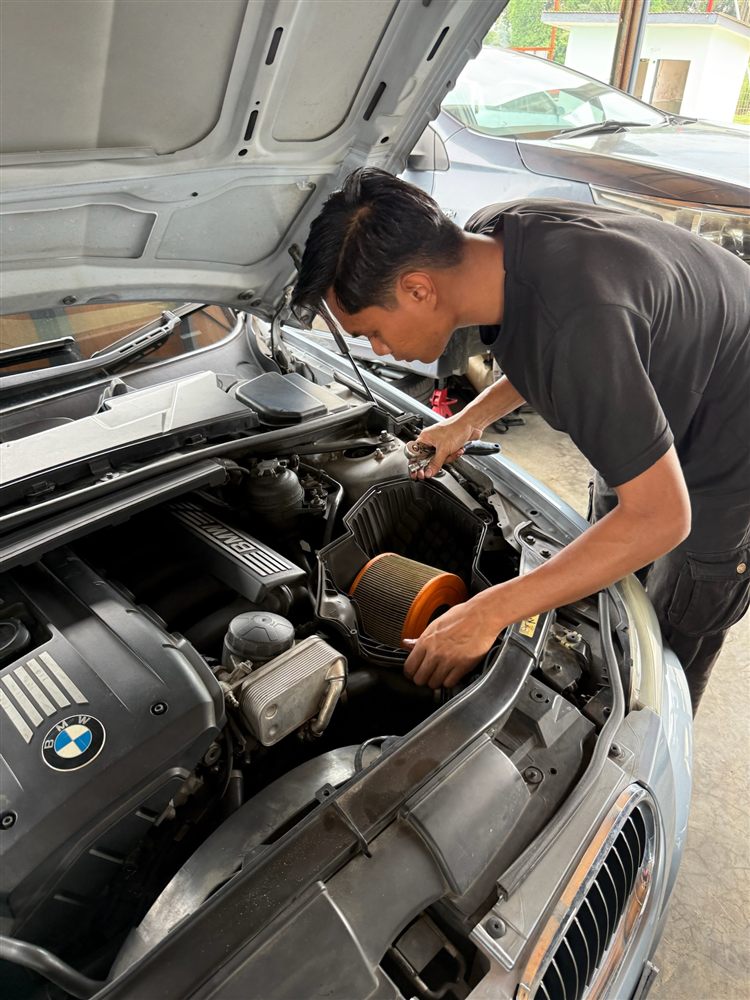 BMW coolant pipes and surrounding hose replacement for full radiator and cooling overhaul Klang Valley